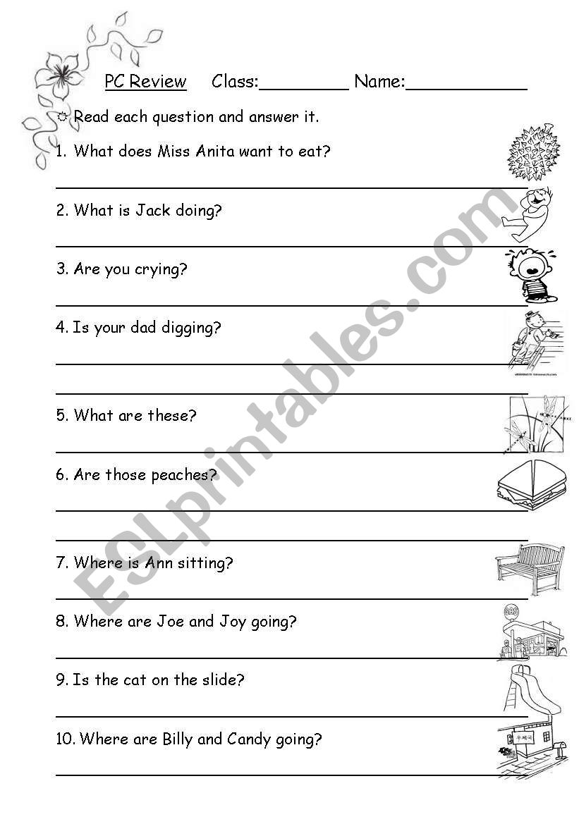 Review paper worksheet