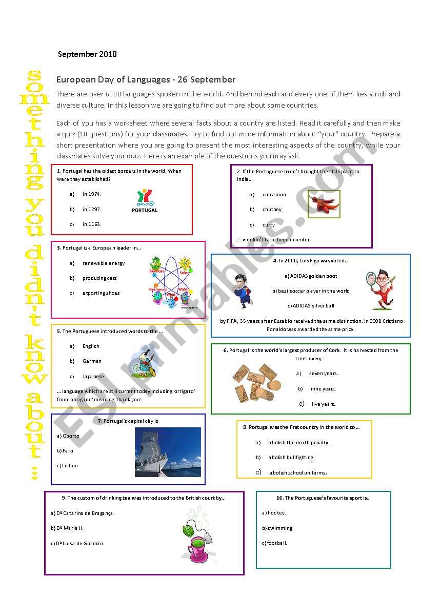 European Day of Languages - Portugal