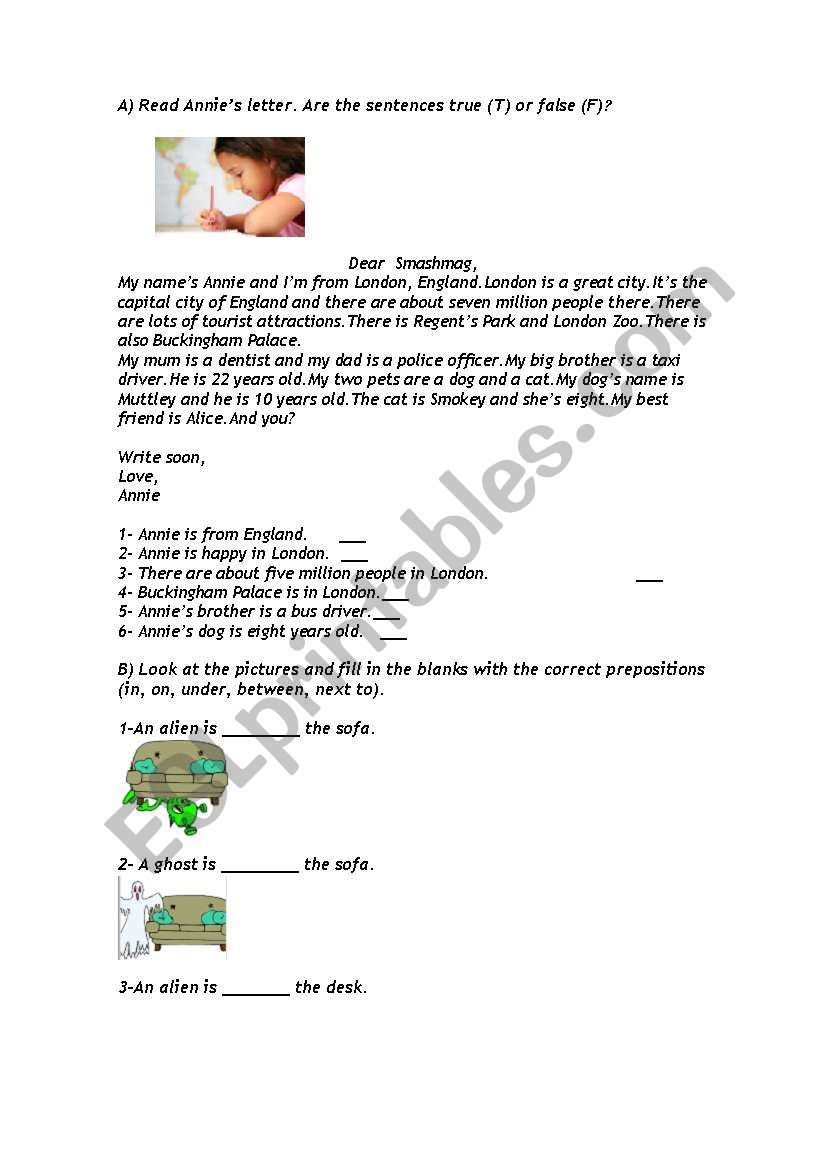 adjectives worksheet