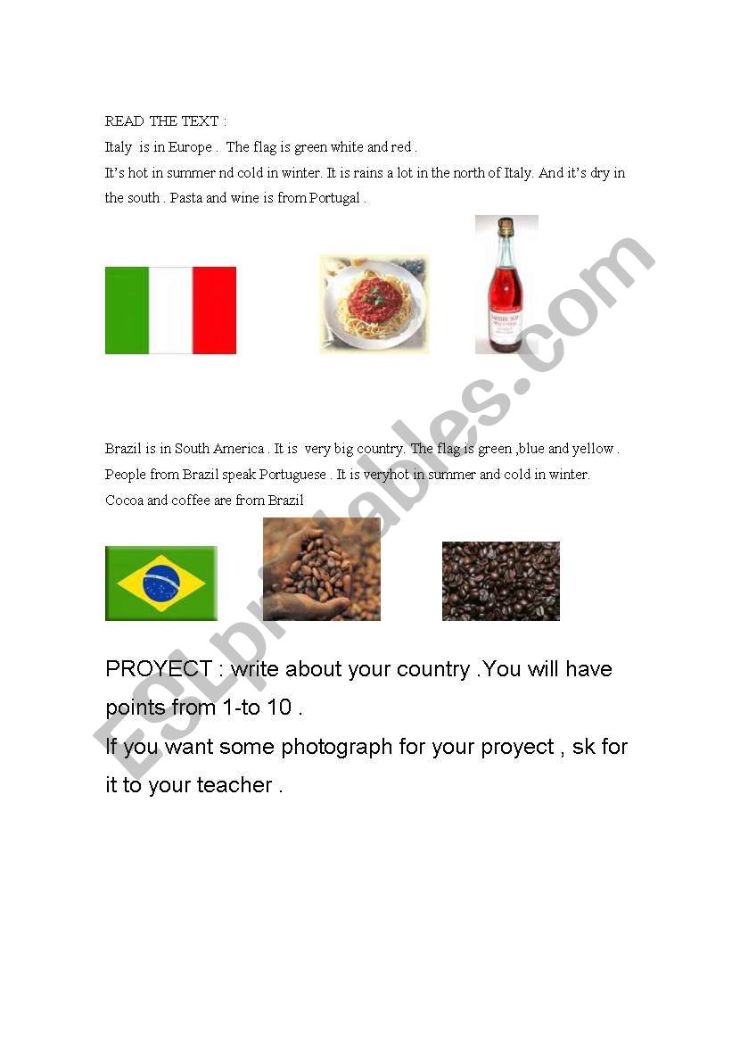 my country worksheet