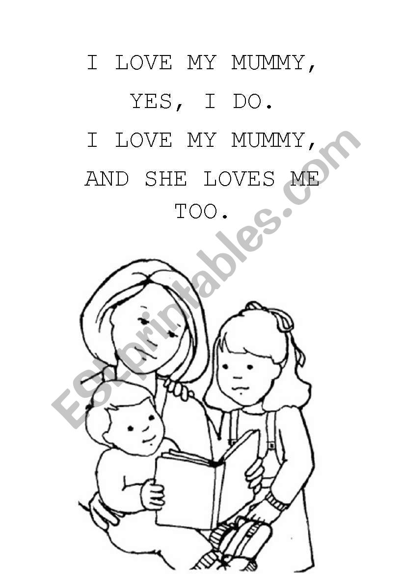 mothers day worksheet