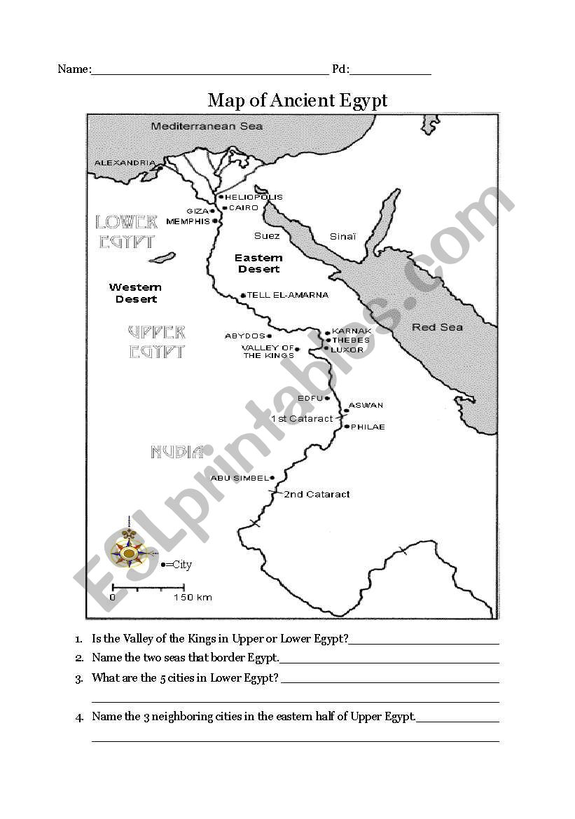 ancient egypt map worksheet Ancient Egypt Map Esl Worksheet By Monsone ancient egypt map worksheet