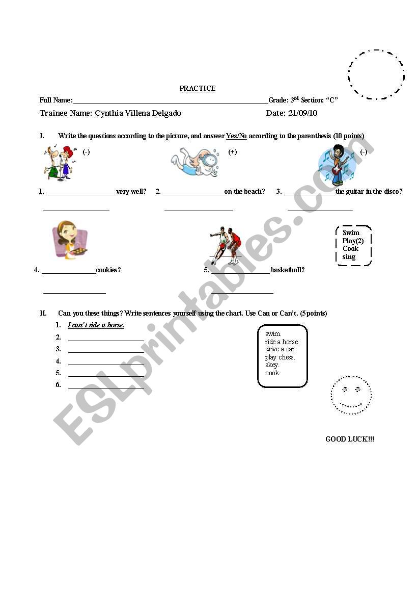 can intrrogative worksheet