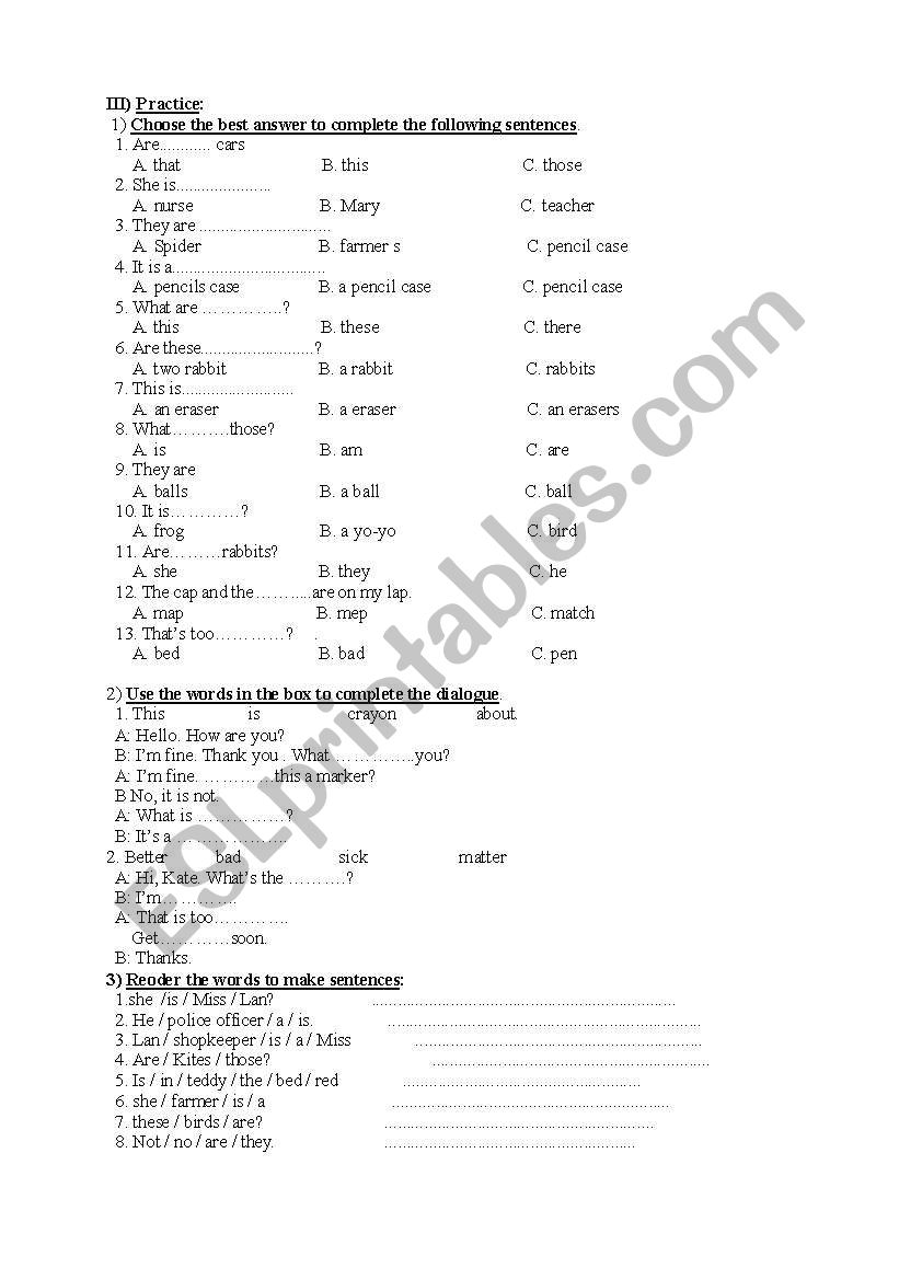 Lets go oxford 2 - test worksheet