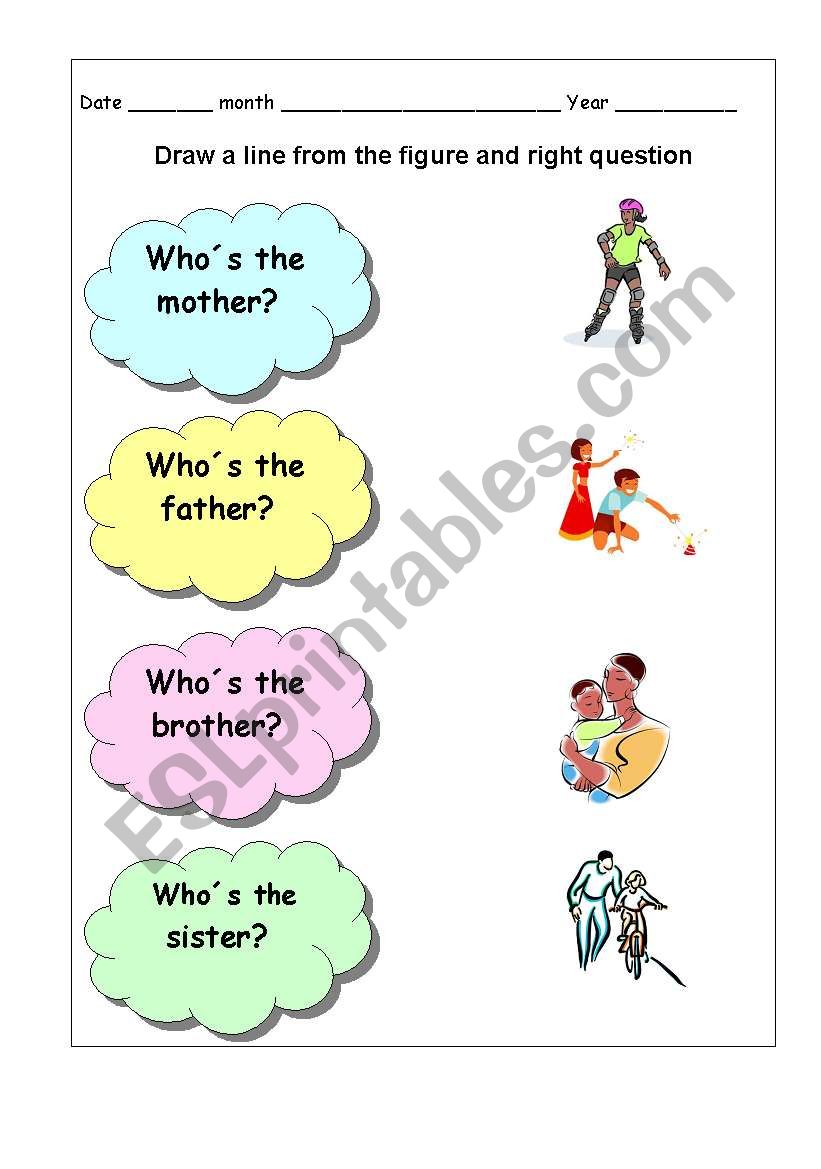 Whos? worksheet