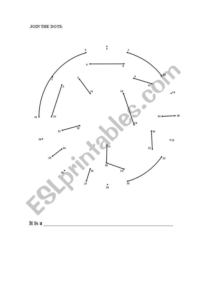 Join the dots worksheet