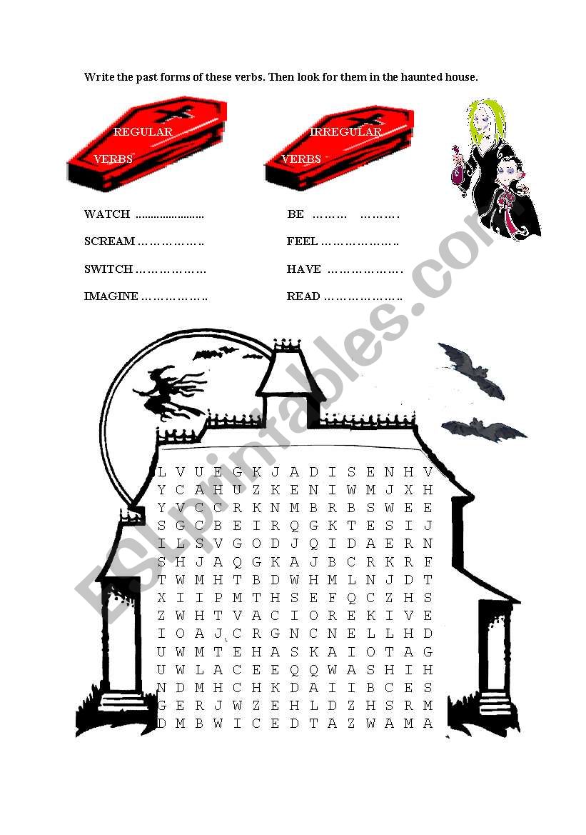 HALLOWING PAST SIMPLE: REGULAR IRREGULAR VERBS