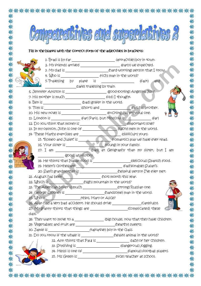 Comparatives and superlatives 2