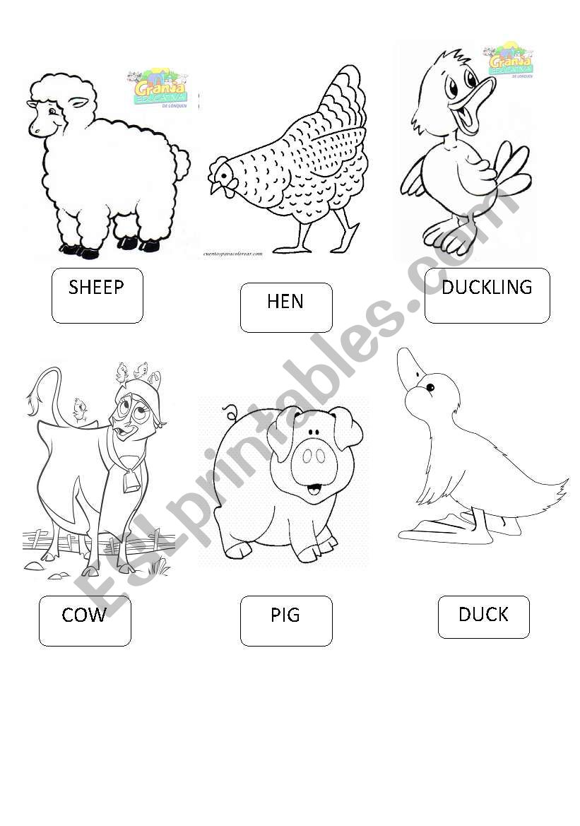 FARM ANIMALS  2 worksheet