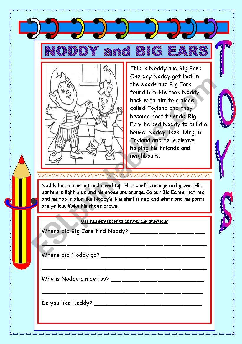 Working with words worksheet