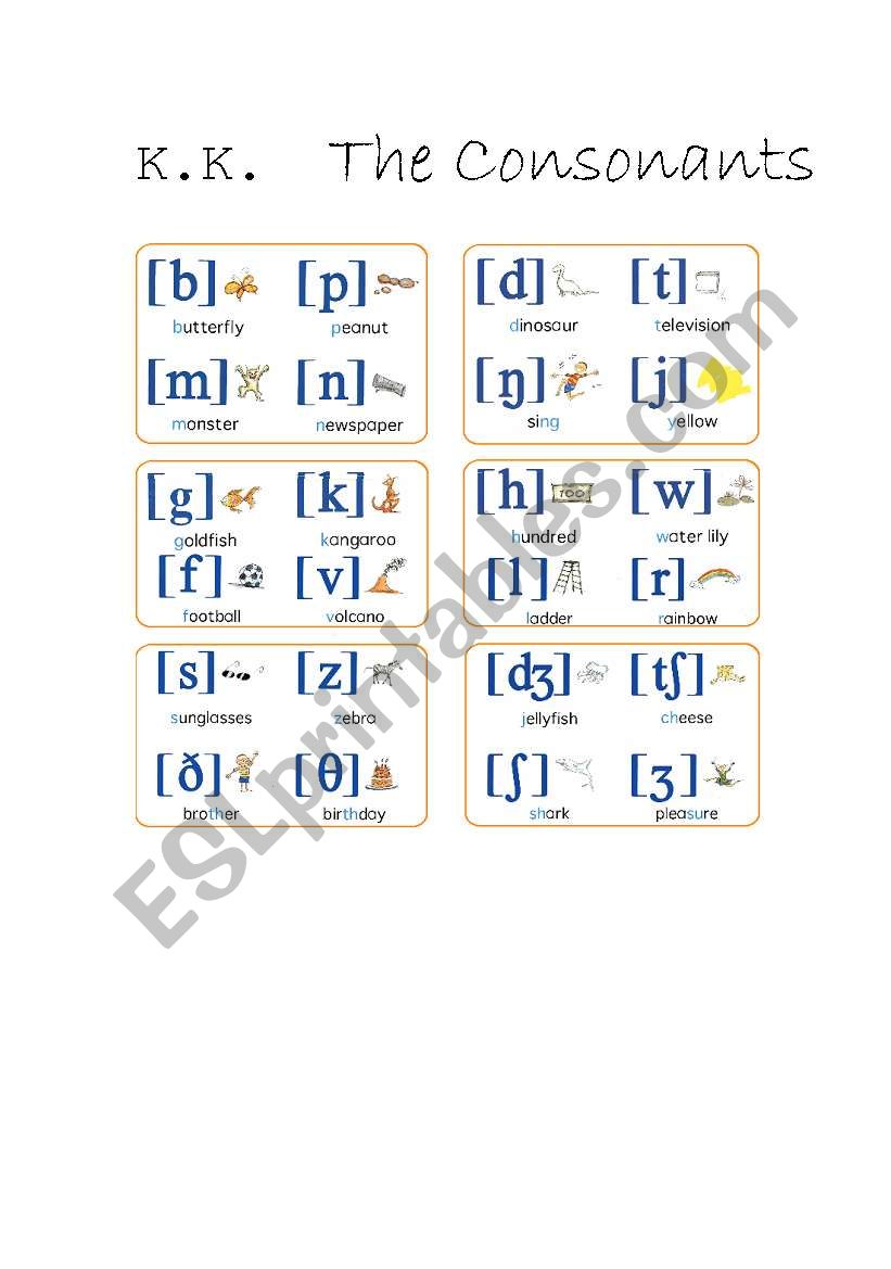 Phonics vs K.K worksheet