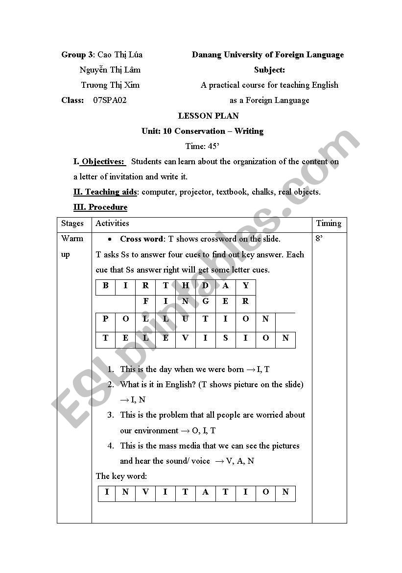 writing unit 10 e10 worksheet