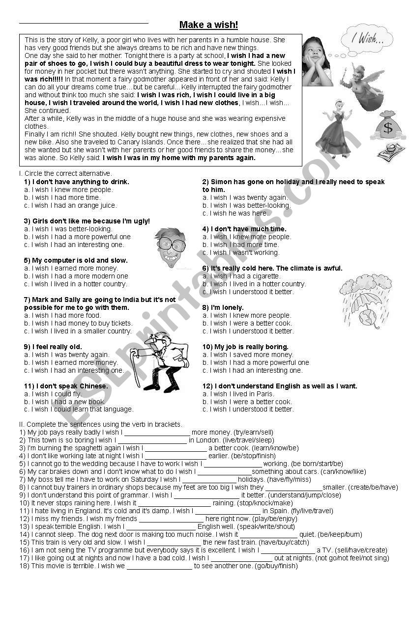 make a wish worksheet