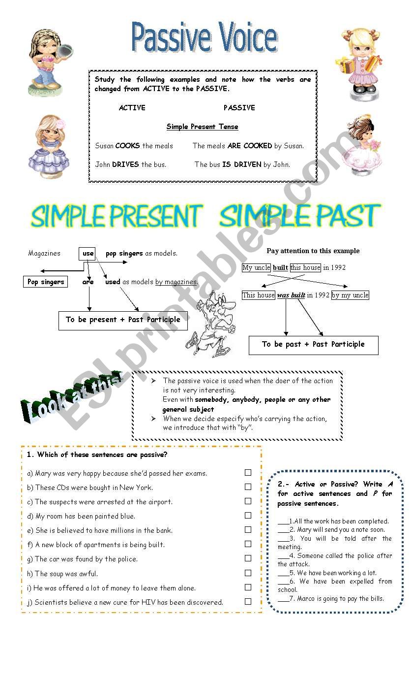 Introduction to Passive Voice worksheet