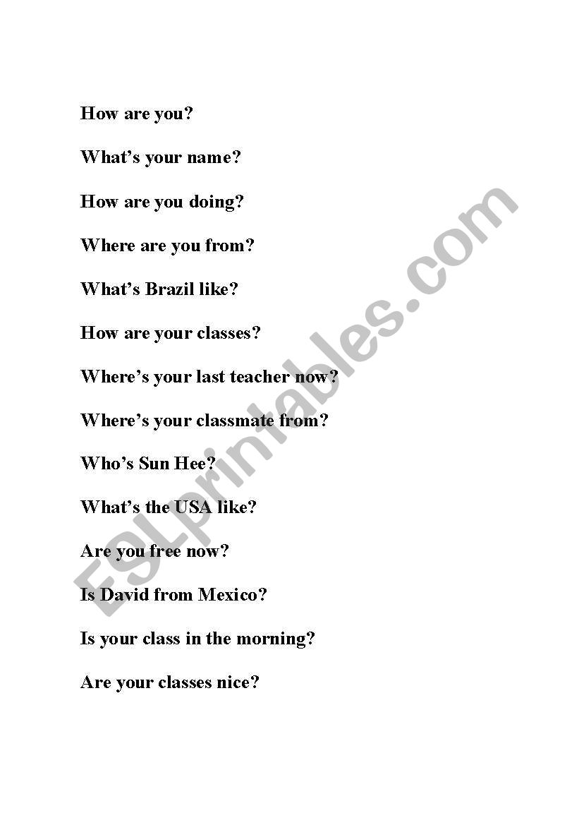 Past Basic worksheet