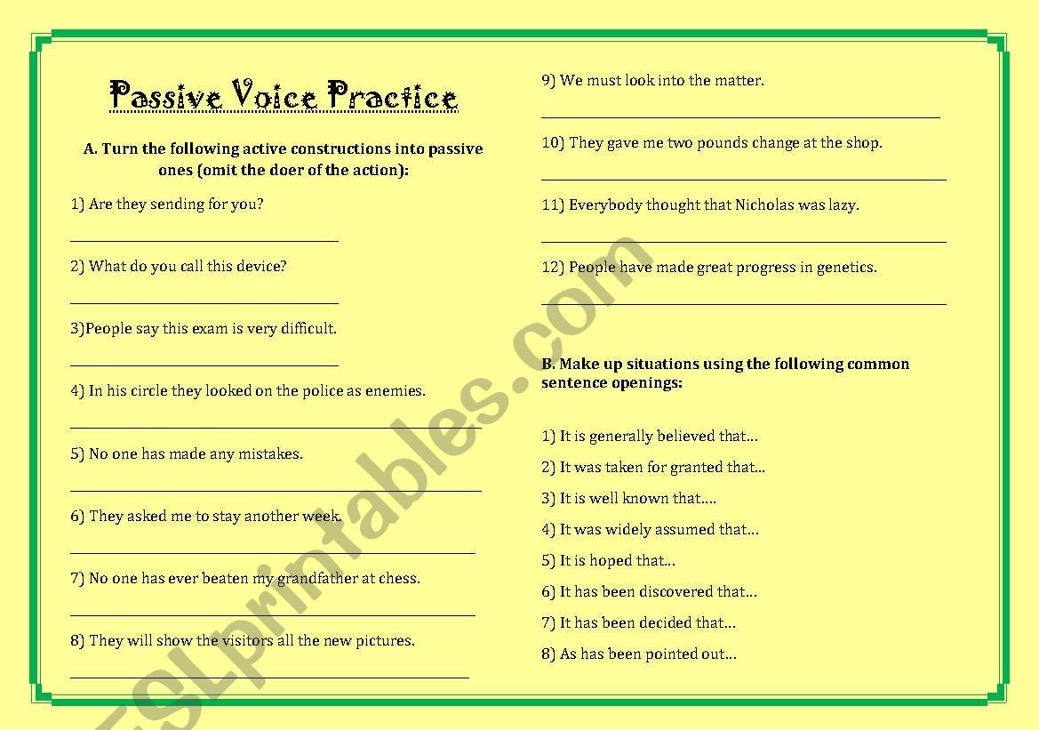 Write active sentences into the passive. Passive Voice Worksheets 8 класс. Change Active Constructions into Passive ones.. Passive Voice Worksheets 10 класс. Таблица changing from Active into Passive 8 класс.