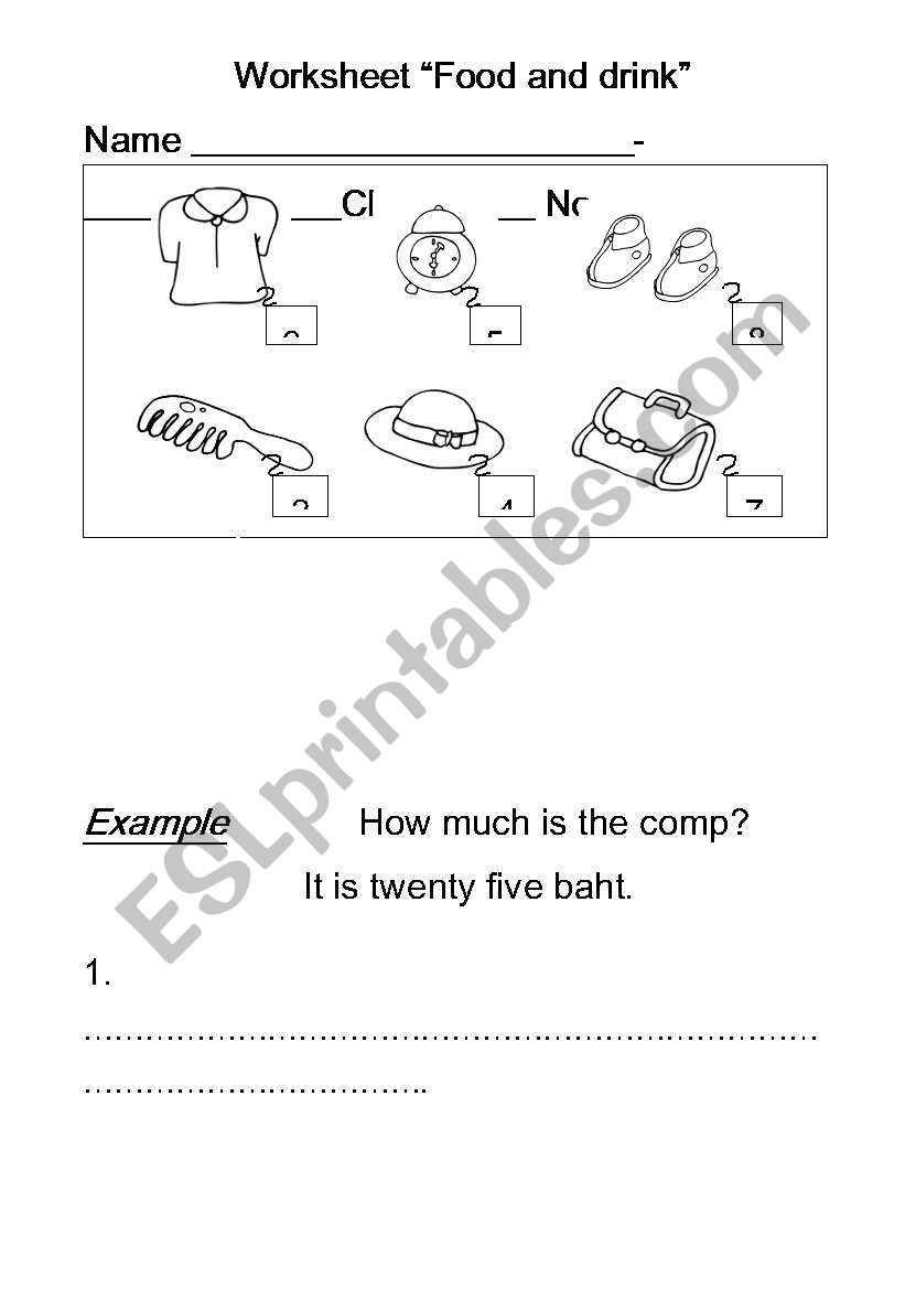 How much is it? worksheet