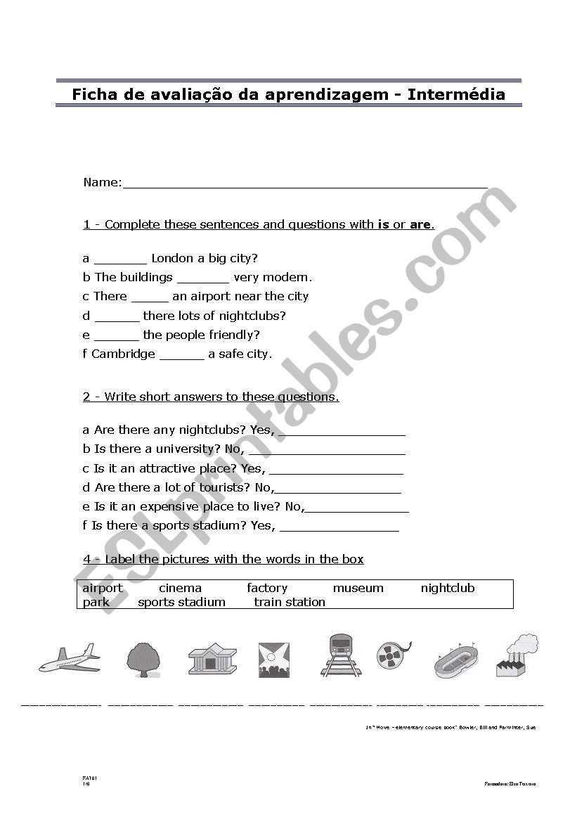 Ficha de Avaliao de Aprendizagem  