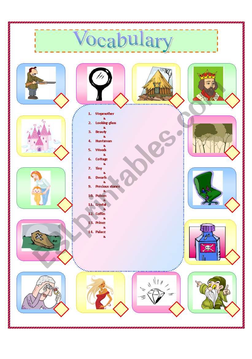 Snow White worksheet