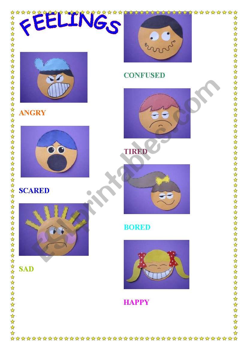 FEELINGS -PICTIONARY worksheet