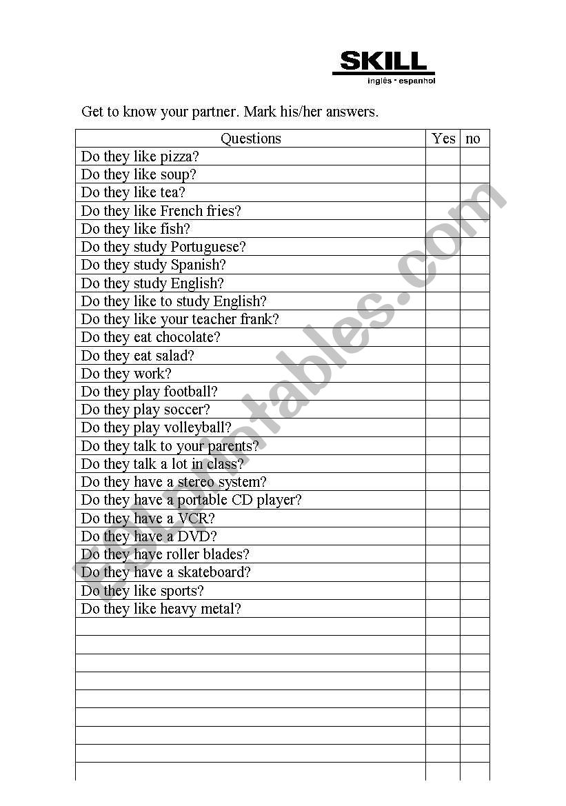Conversation Exercises worksheet