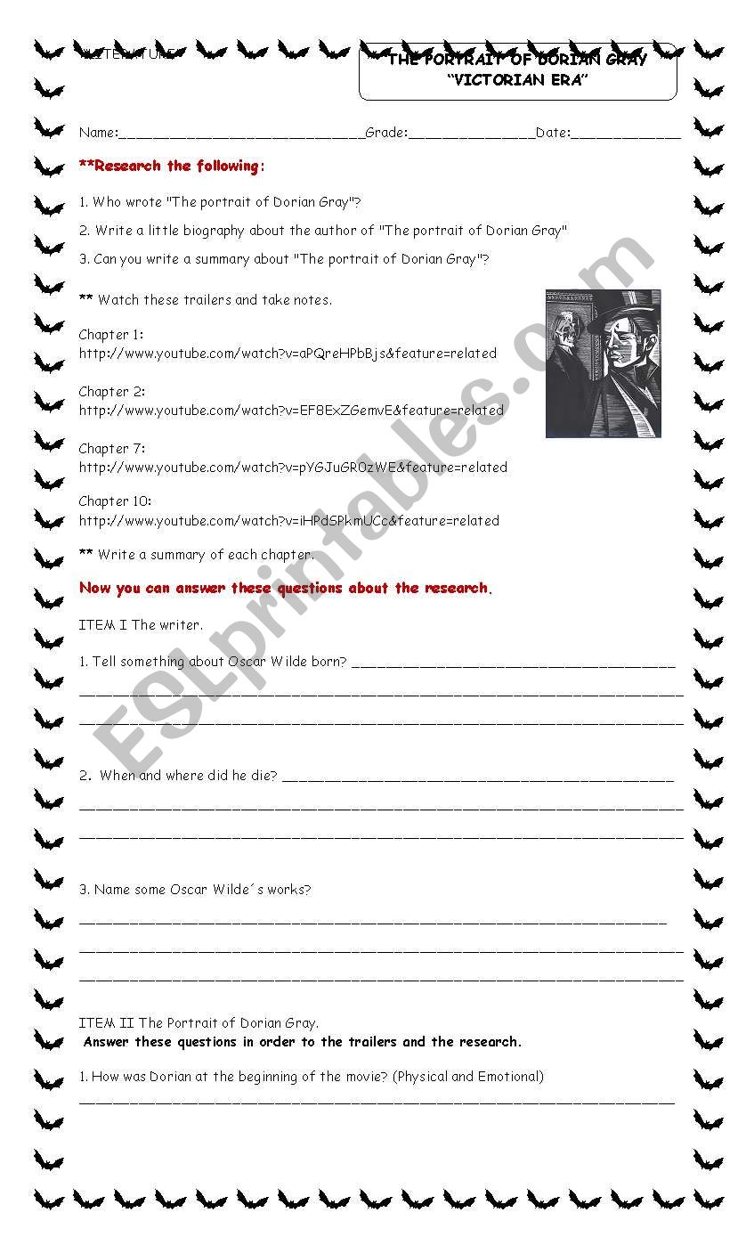 LITERATURE worksheet