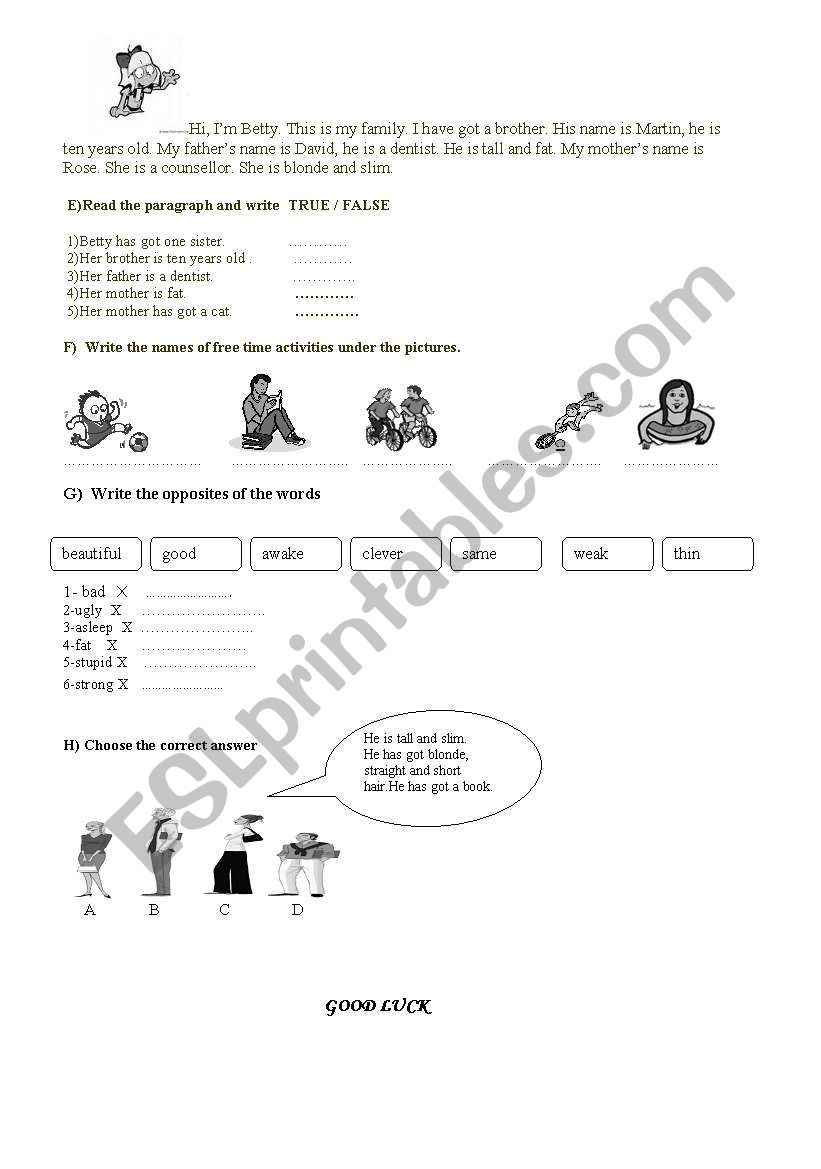 for beginners worksheet