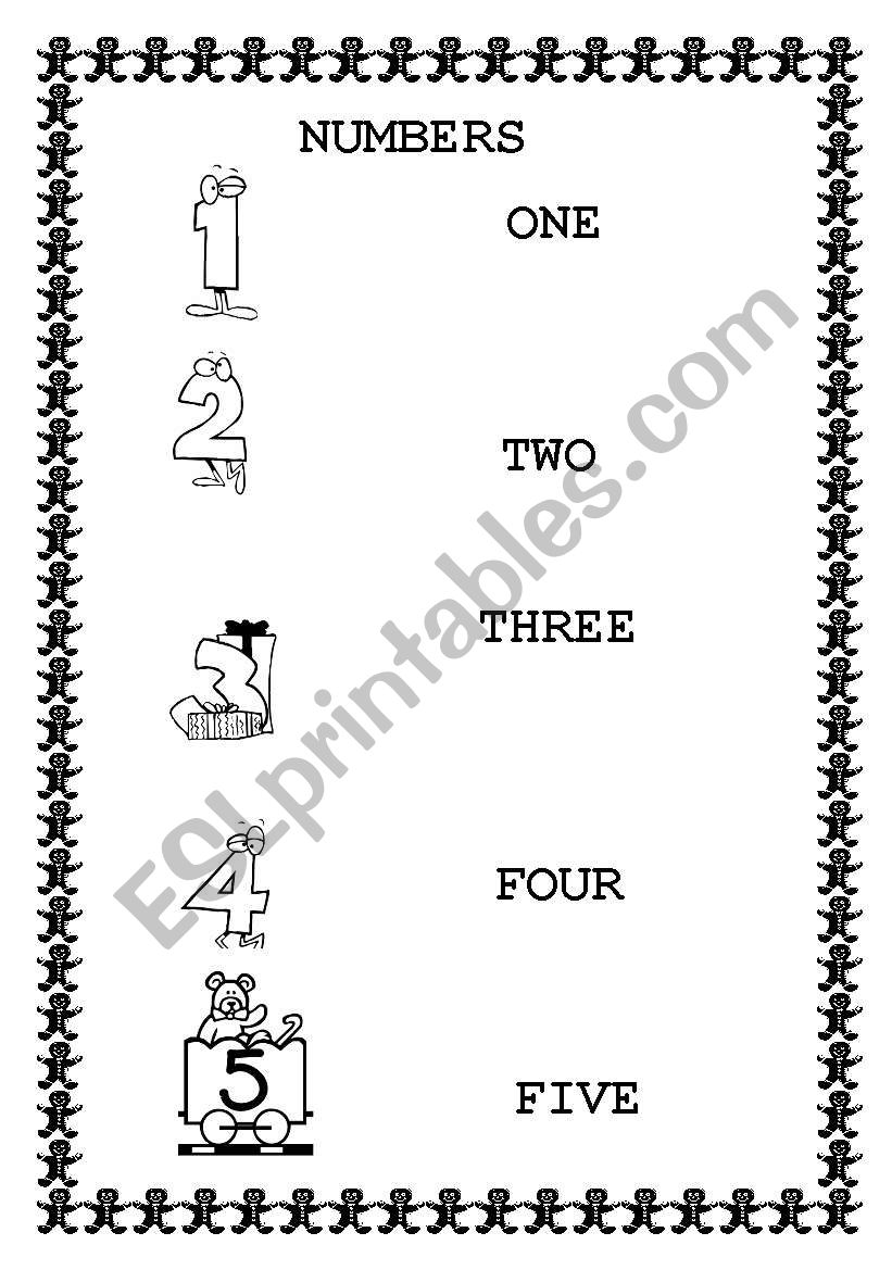 numbers worksheet