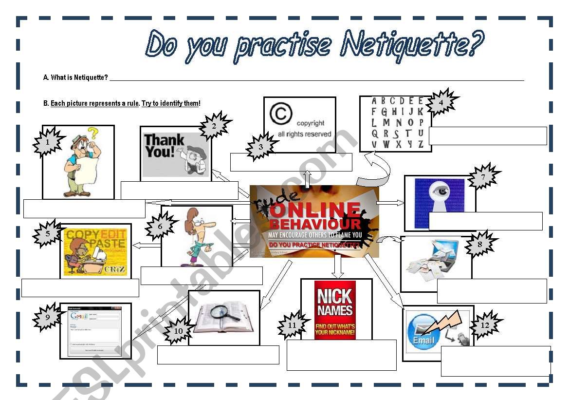 Do you practise Netiquette? worksheet
