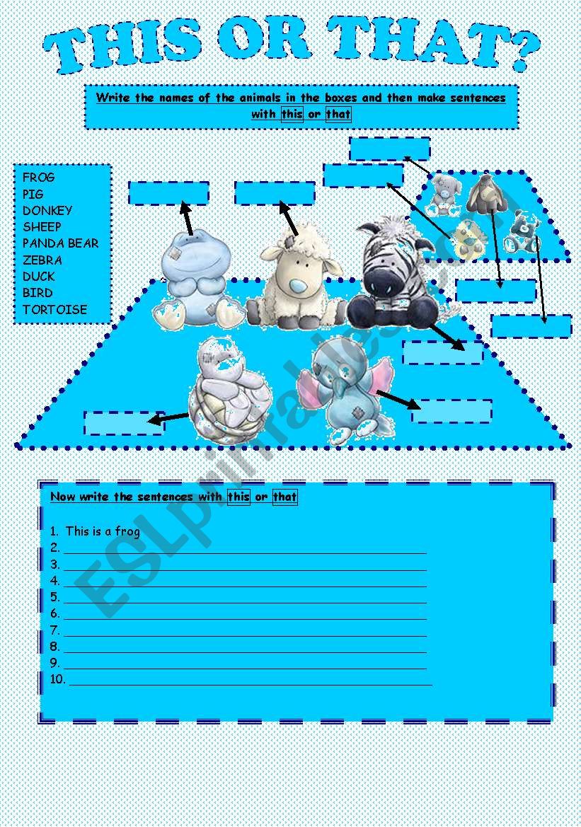 this or that? worksheet
