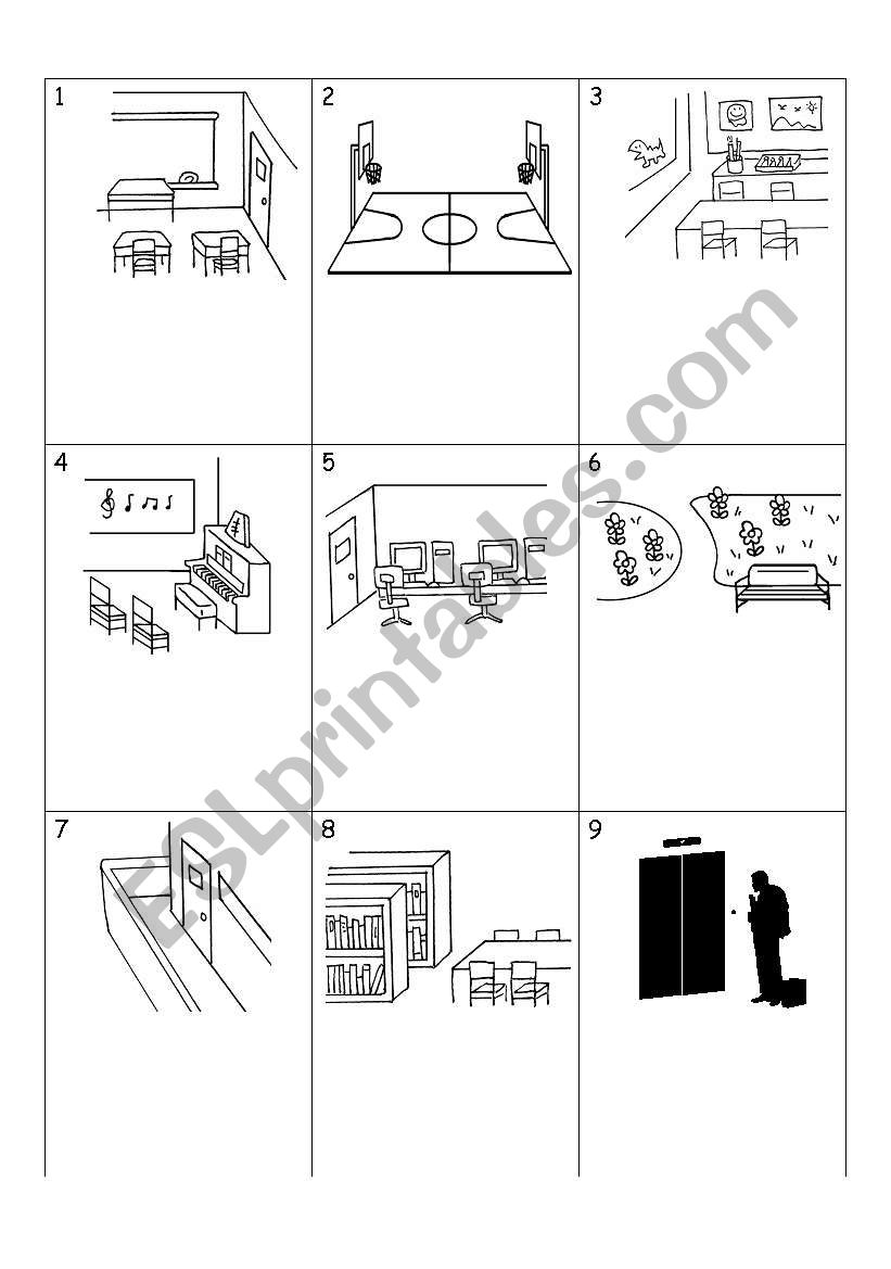 Matching key words with pictures