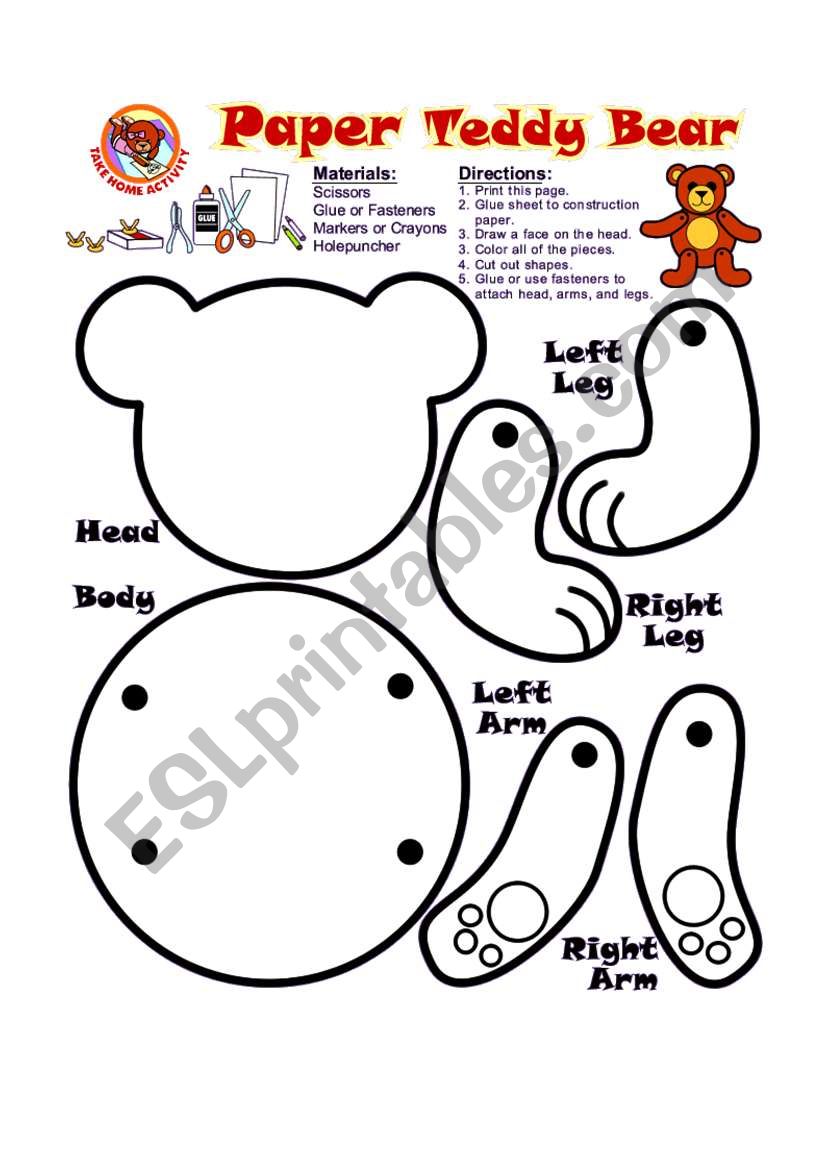 How to make a bear? worksheet