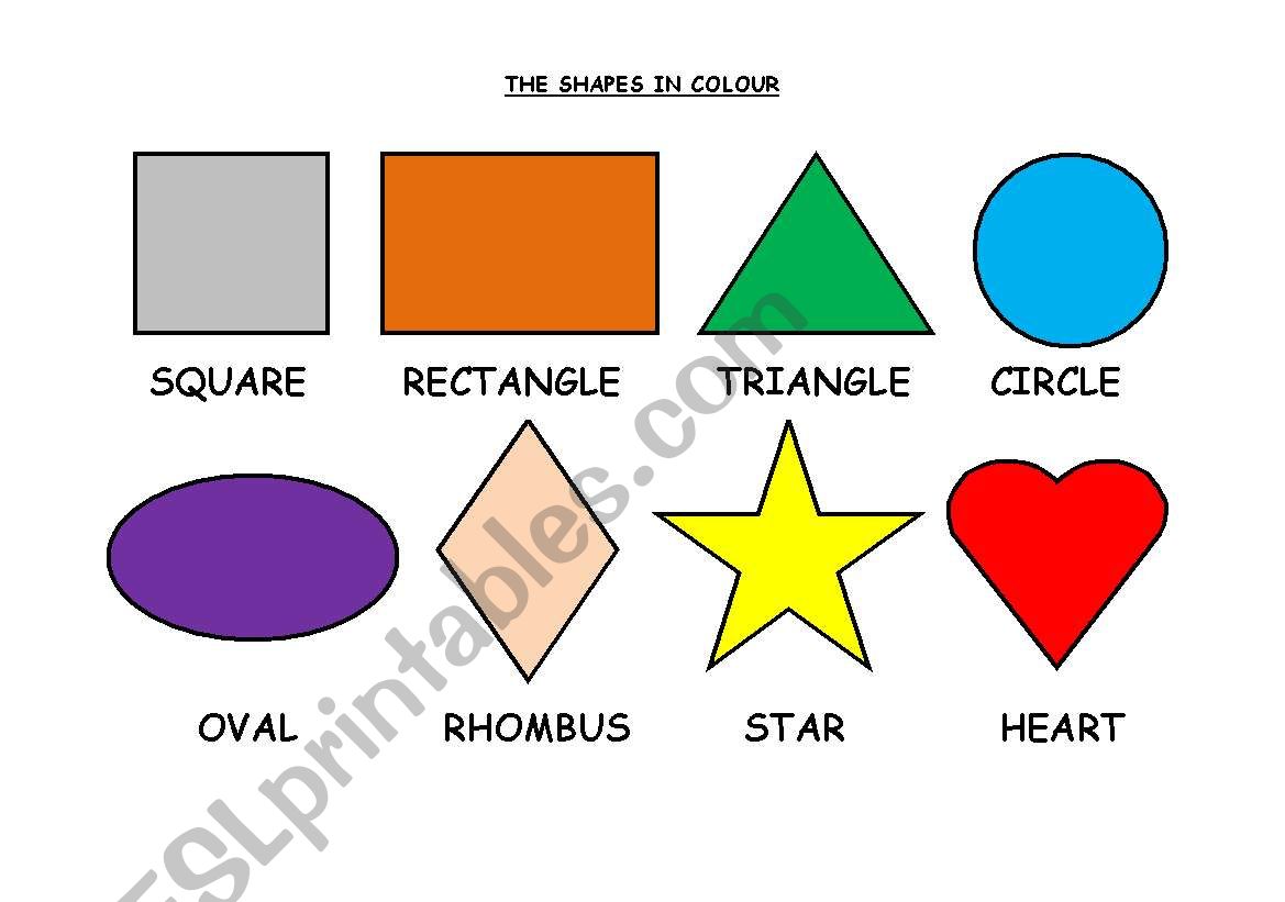 THE SHAPES  worksheet