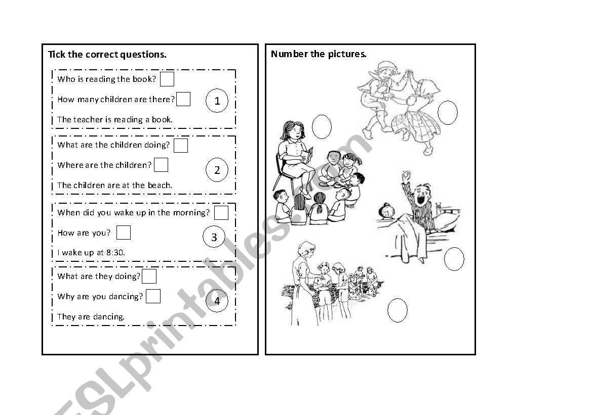 questions worksheet