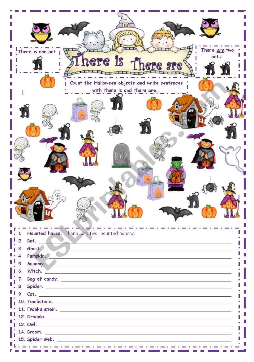 Halloween - There is ~ There are