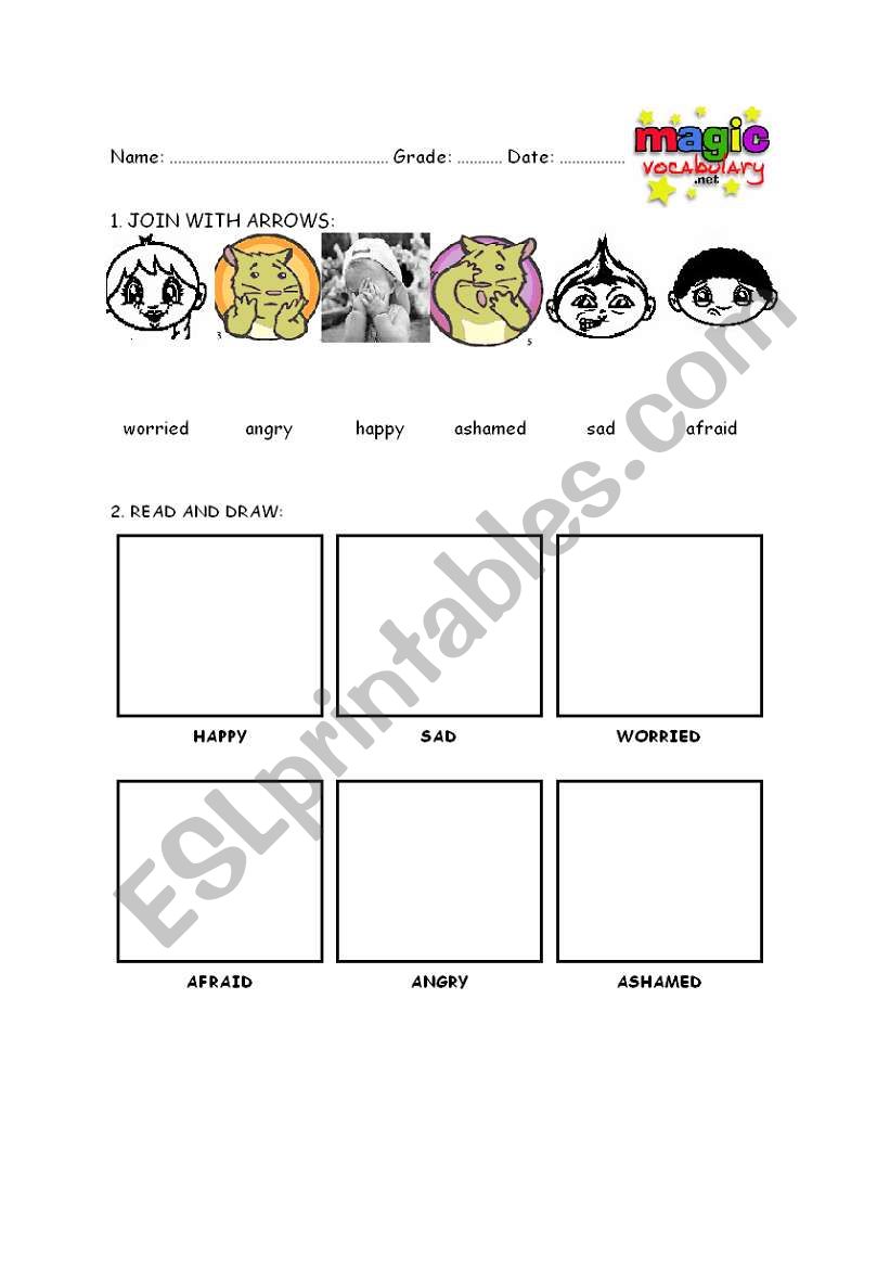 feelings worksheet