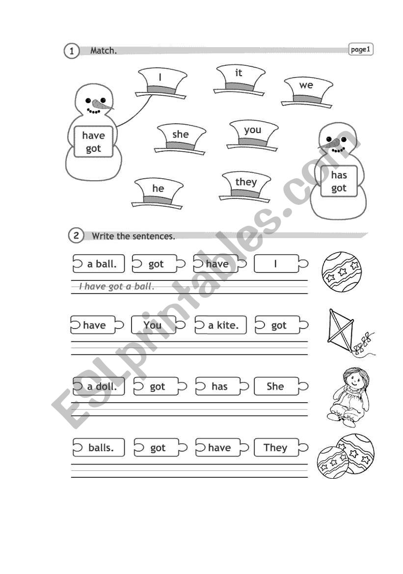 have/has worksheet