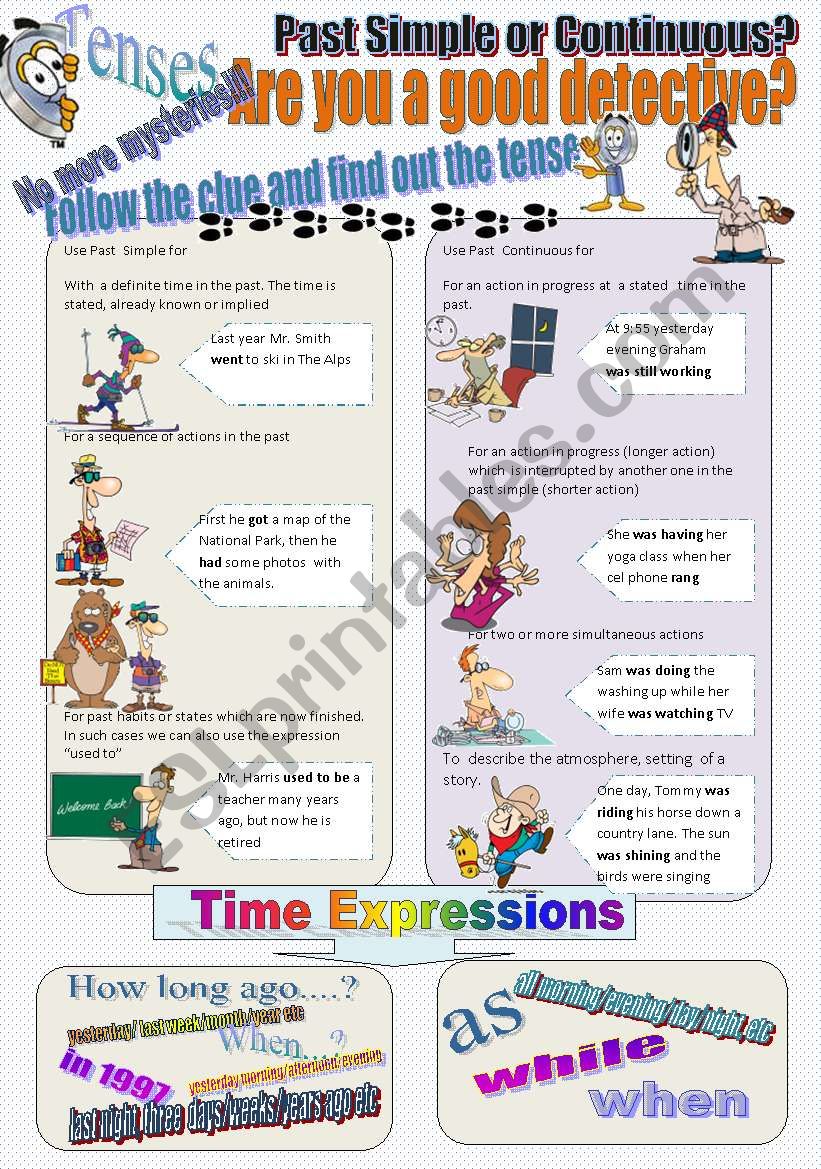 Past Simple Vs Past Continuous 