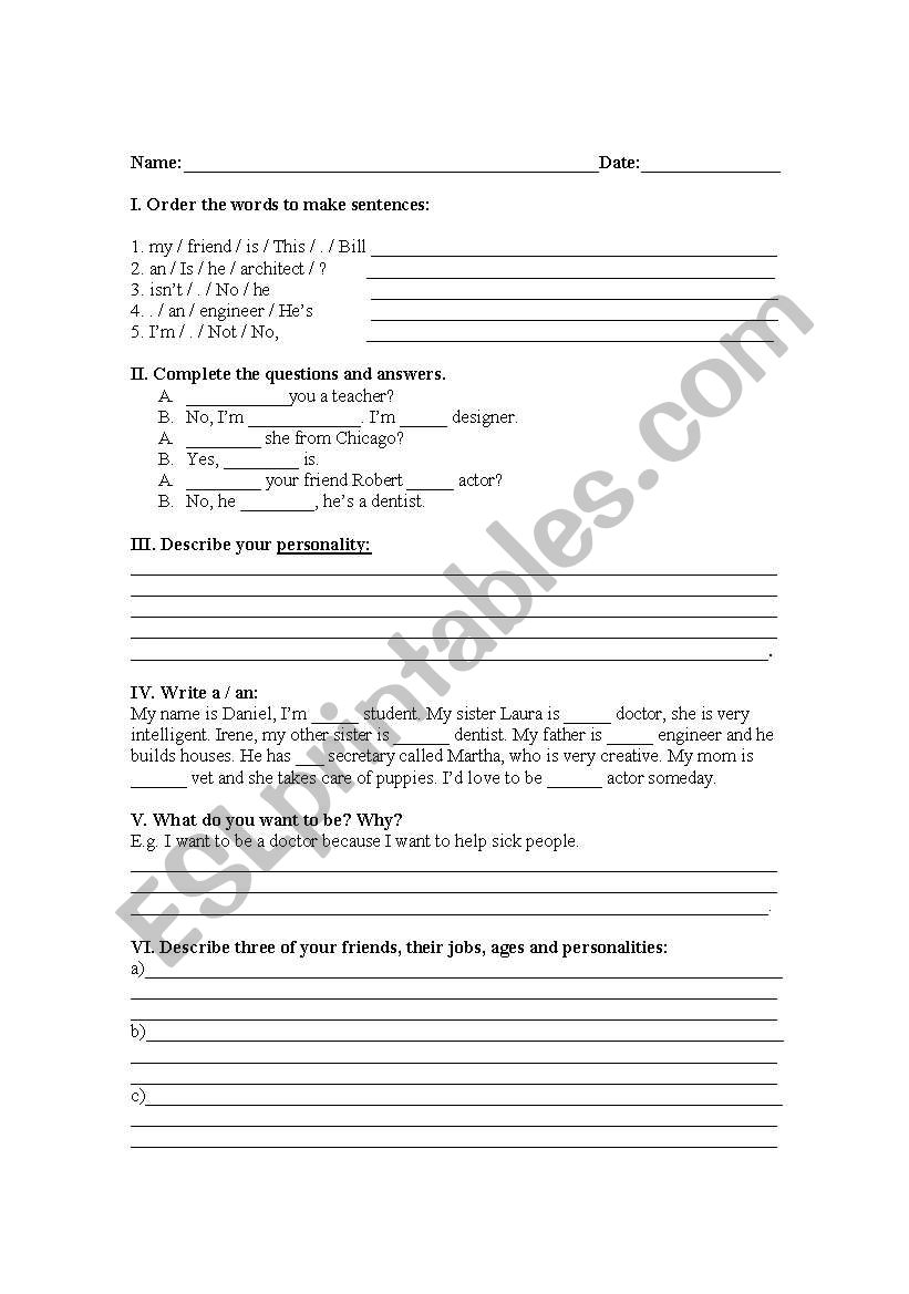 exam- basic worksheet