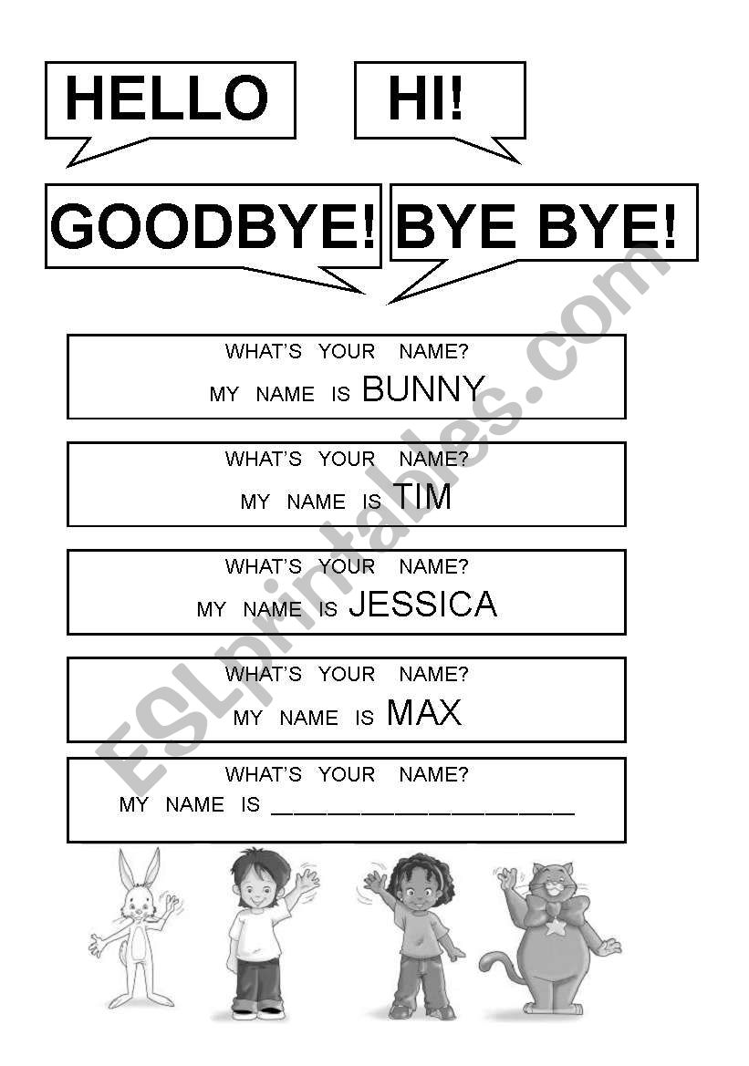 Greeting and Introduction worksheet