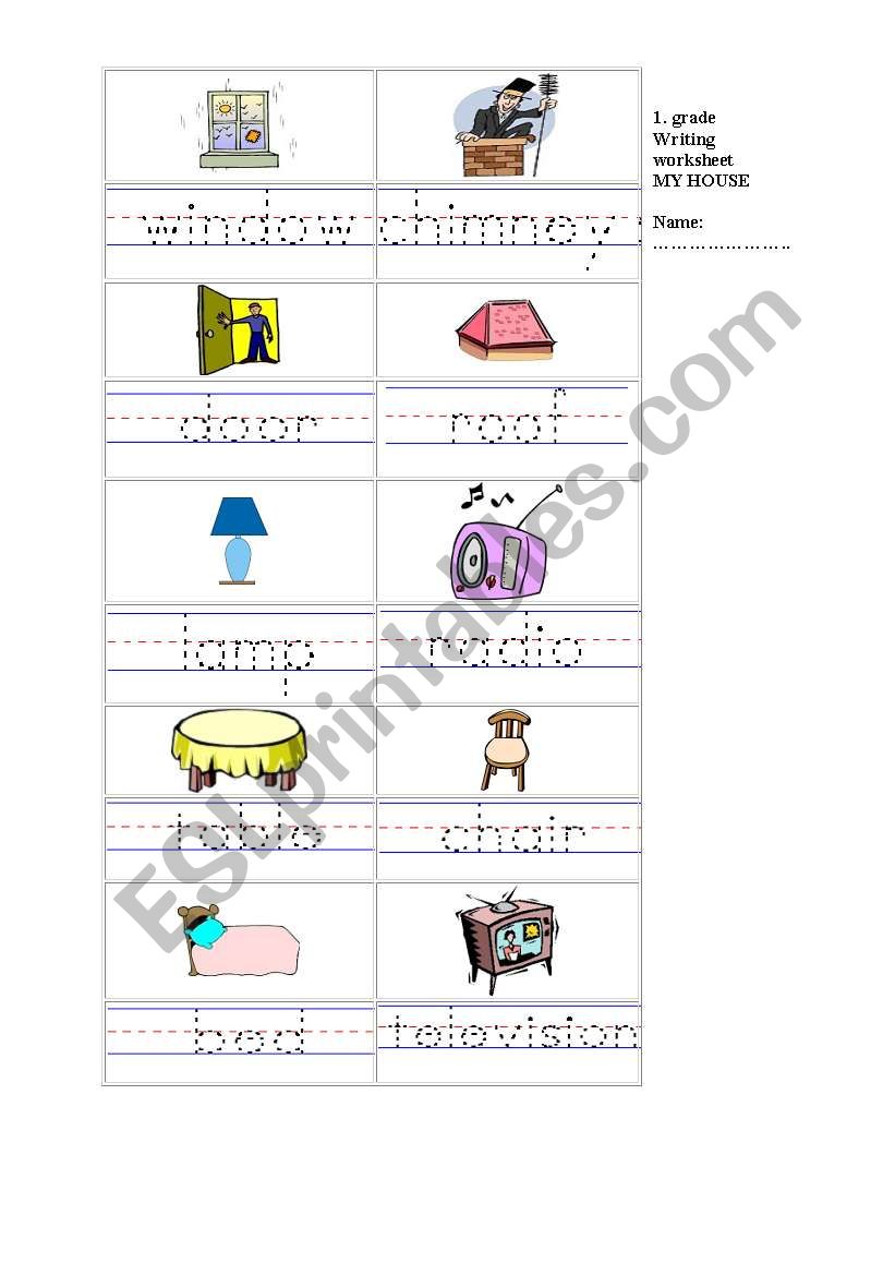 Handwriting for 1.grade worksheet