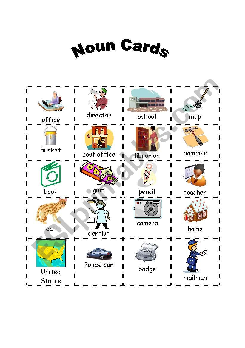 nouns worksheet