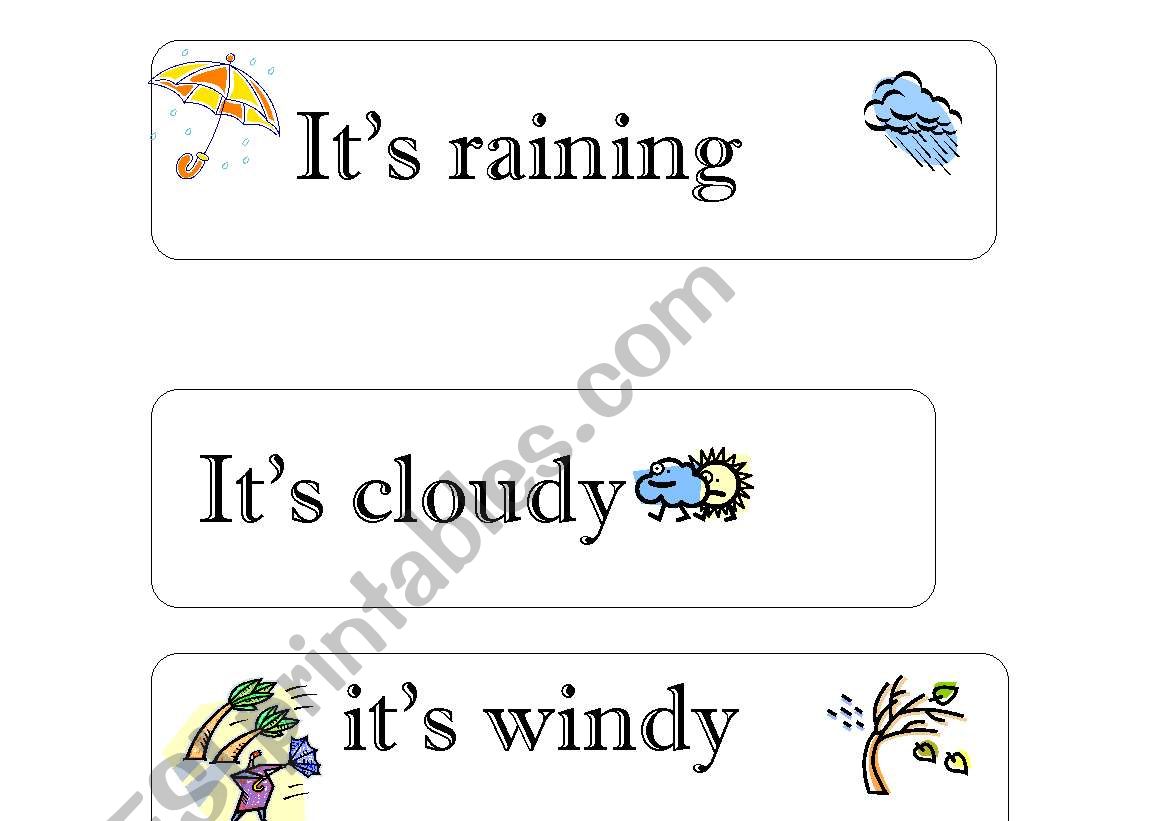 Weather worksheet