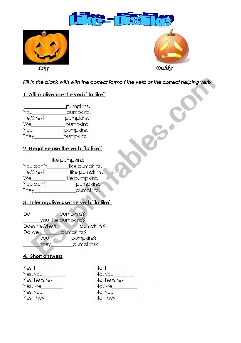 Present Simple worksheet