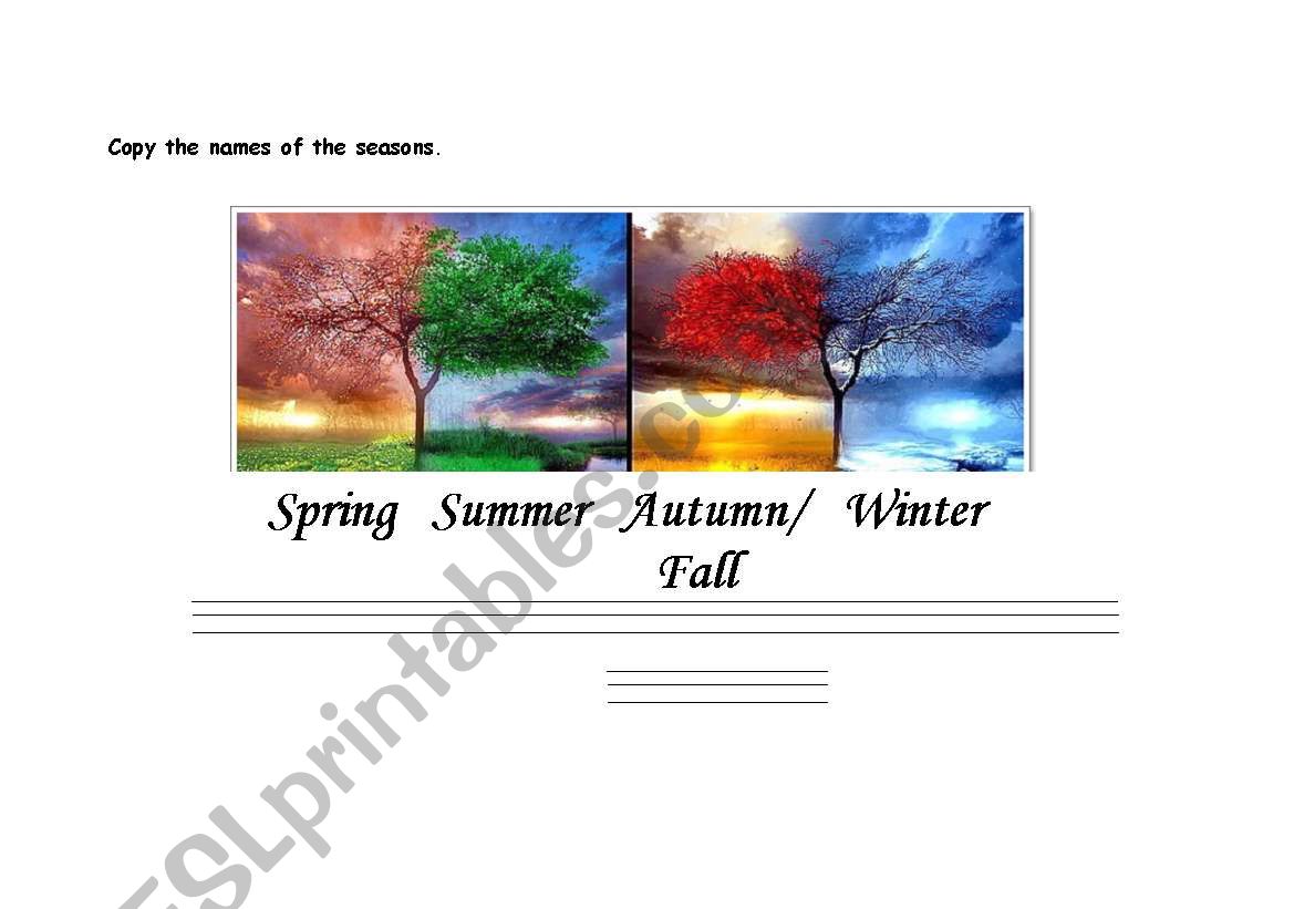THE CALLIGRAPHY OF THE SEASONS