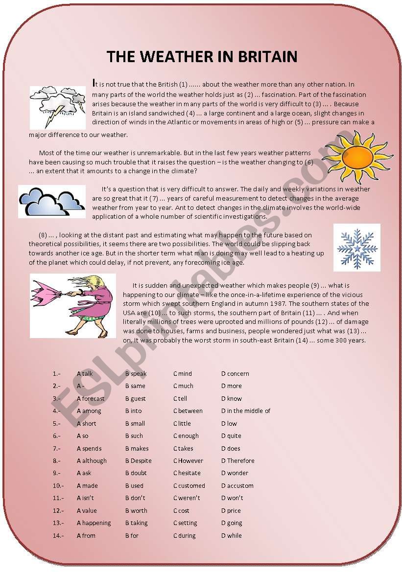 USE OF ENGLISH worksheet