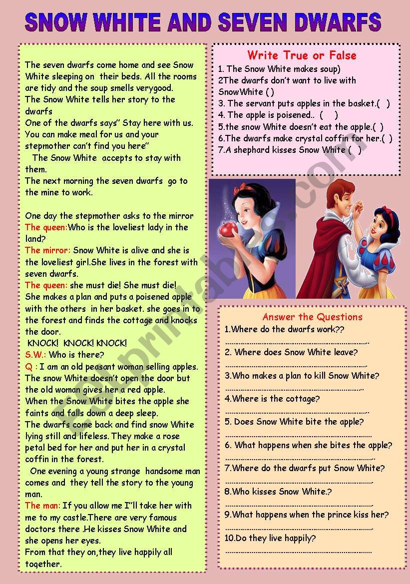 Snow White and Seven Dwarfs( part 2)