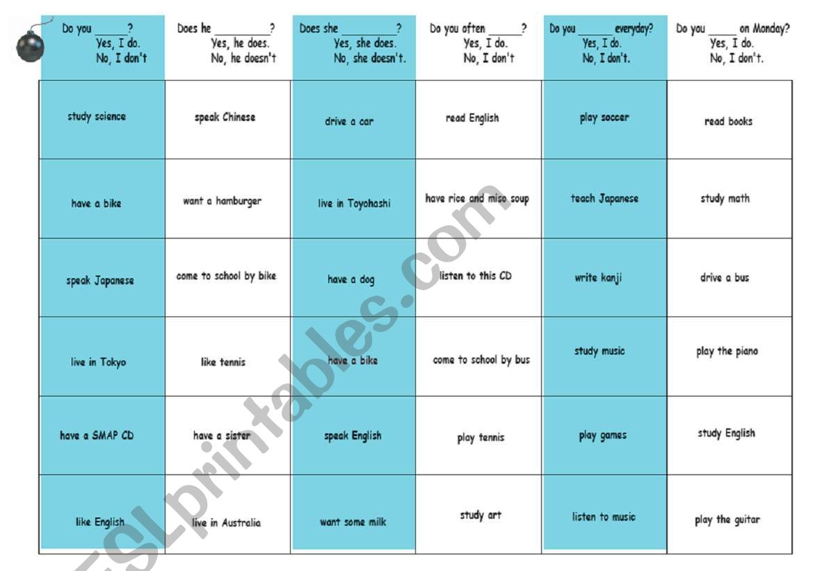 Third Person battleships Game worksheet