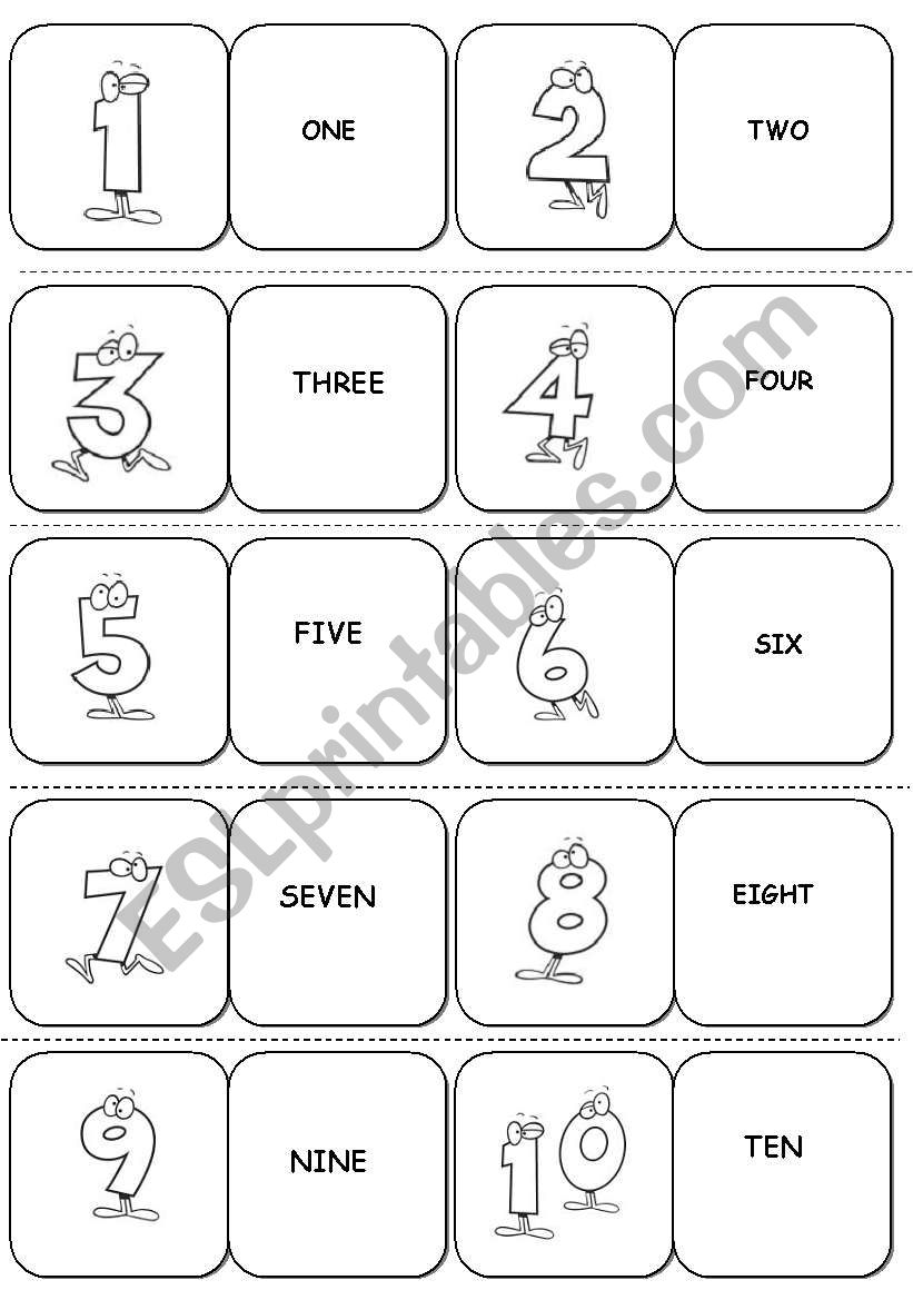 Numbers (1-100) DOMINOES - FULLY EDITABLE 7 pages