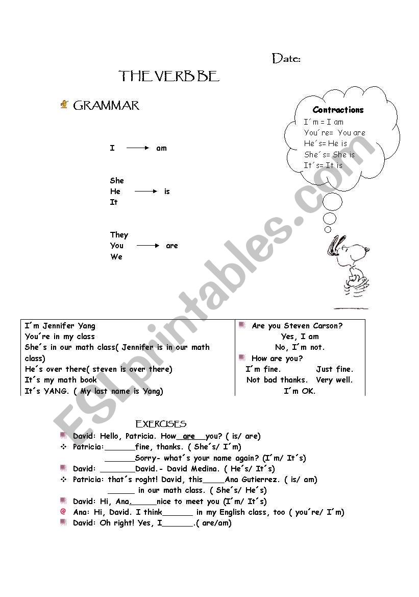 VERB BE+ YES-NO QUESTIONS worksheet